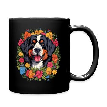 Cadeau de chien de montagne bernois - Mug uni - noir - Droite