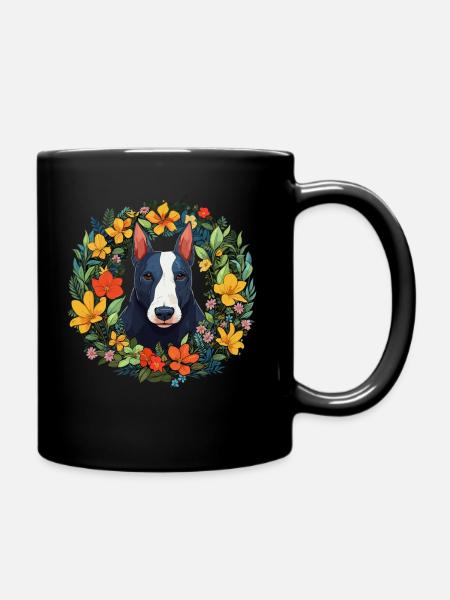 Bull Terrier Bull Terrier Chien Cadeau - Mug uni - noir