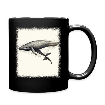 Happy Ireland Bday Jokes Whale Sharks Accent Gift - Full Colour Mug - black - Right