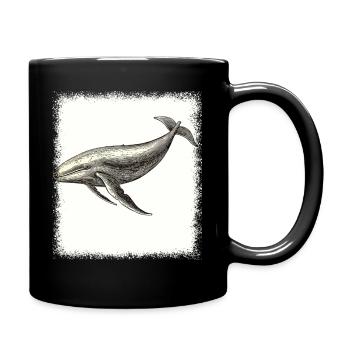 Birthday Family Crest Greenboy Present Humpback - Full Colour Mug - black - Right