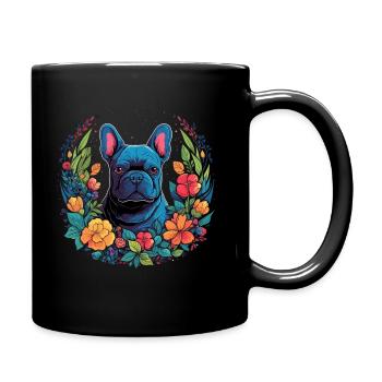 Frenchie Chien Bulldog Français Cadeau - Mug uni - noir - Droite