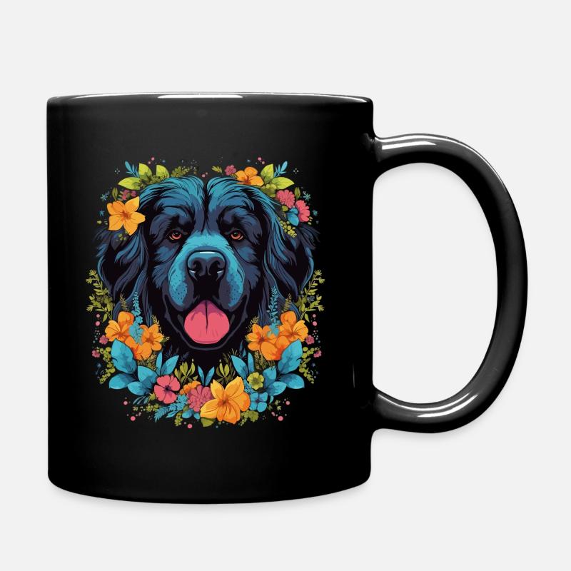 Cadeau de chien de Terre-Neuve - Mug uni - noir