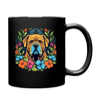 Cadeau de chien Mastiff - Mug uni - noir - Droite
