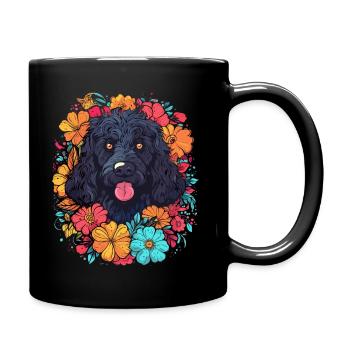 Portuguese Water Dog Dog Gift - Full Colour Mug - black - Right