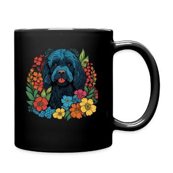 Portuguese Water Dog Dog Gift - Full Colour Mug - black - Right