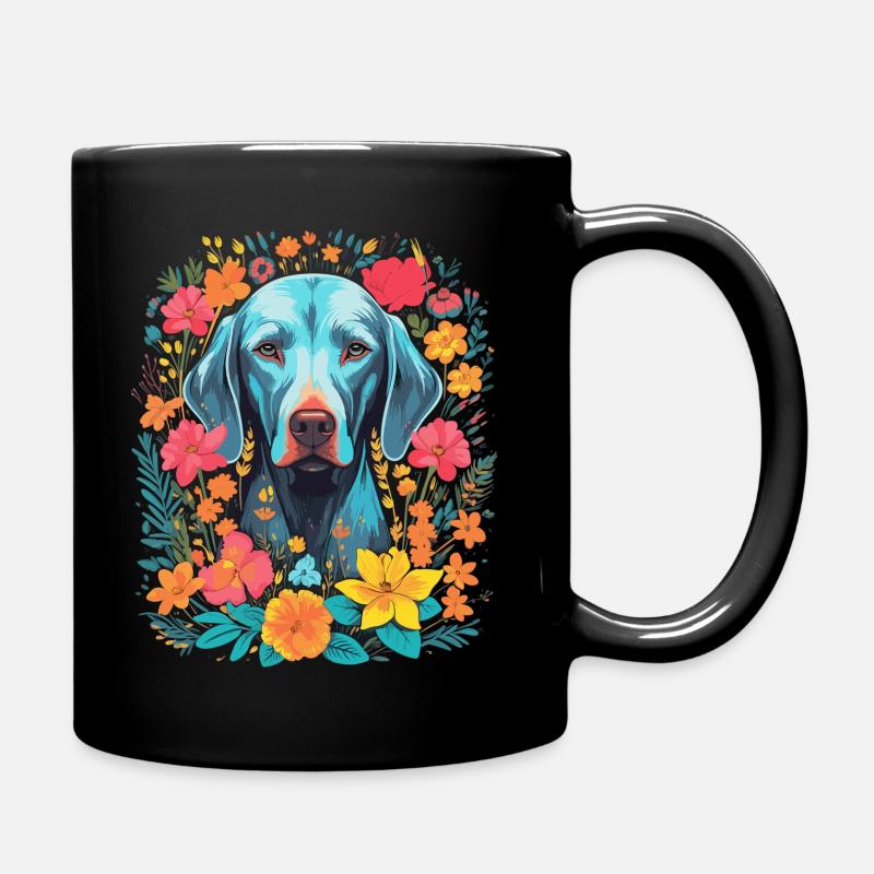 Weimaraner Hund Geschenk - Tasse einfarbig - Schwarz