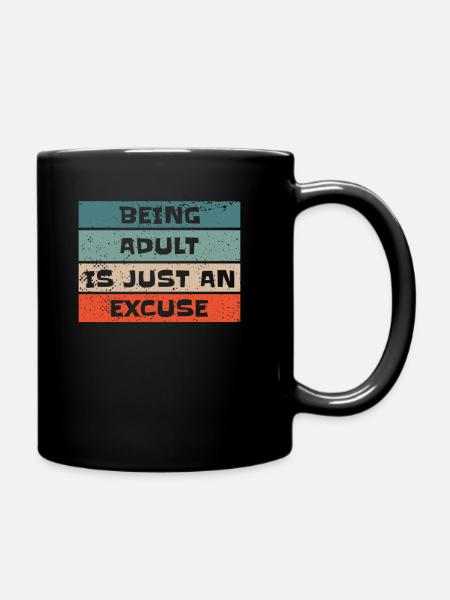 Schwarzer Humor - Tasse einfarbig - Schwarz