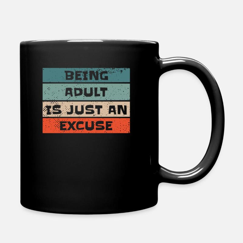 Schwarzer Humor - Tasse einfarbig - Schwarz
