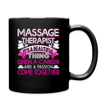 Massage Therapist Massage Therapist Jobs - Full Colour Mug - black - Right