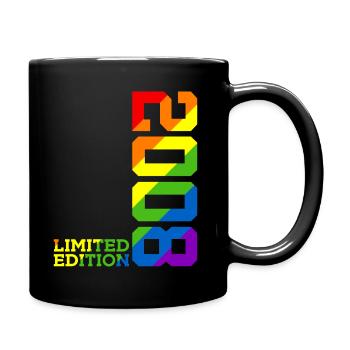 LGBTQ 2008 ARC-EN-CIEL QUEER 17E ANNIVERSAIRE FIERTÉ - Mug uni - noir - Droite