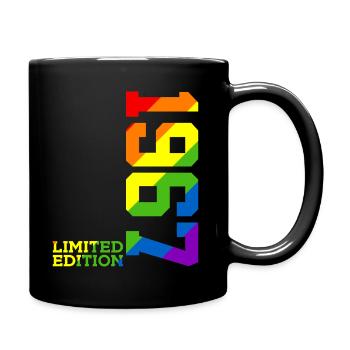 FIERTÉ DU 59E ANNIVERSAIRE QUEER ARC-EN-CIEL 1967 - Mug uni - noir - Droite