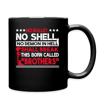 Veteran No Bullets No Shell No Demon In Hell - Full Colour Mug - black - Right