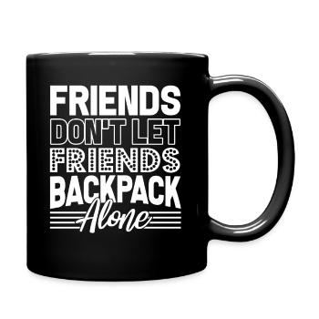 Backpacking Backpacking Friends - Full Colour Mug - black - Right