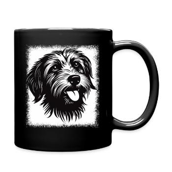 Funny Quote Beagle Lover Gift Animal Happy - Full Colour Mug - black - Right