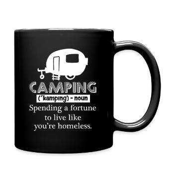 Camping Camping Definition - Full Colour Mug - black - Right