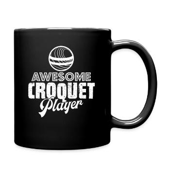 Croquet Awesome Croquet Player - Full Colour Mug - black - Right