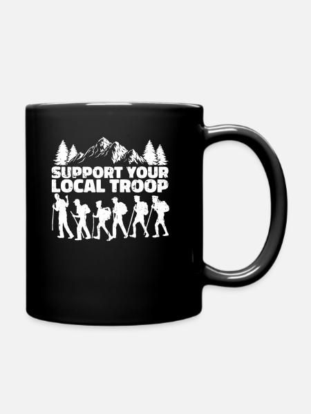 Soutien scout - Mug uni - noir