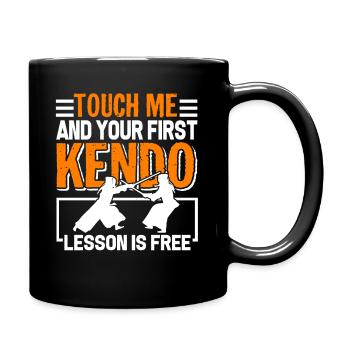 Kendo First Kendo Lesson Is Free - Full Colour Mug - black - Right