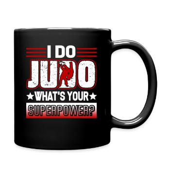 Judo I Do Judo What's Your Superpower - Full Colour Mug - black - Right
