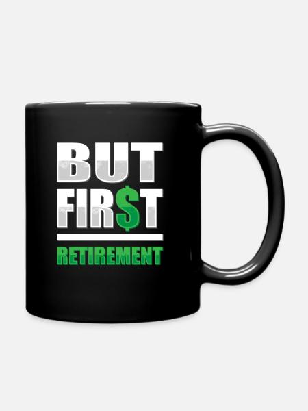 Rentner Rente Dollar - Tasse einfarbig - Schwarz