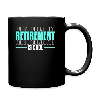 Pensioner Pension Cool - Full Colour Mug - black - Right
