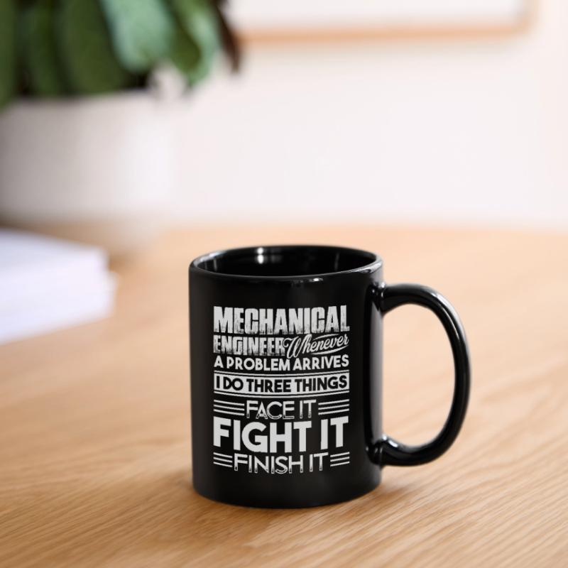 Mechanical Engineer Solves Problem Full Colour Mug