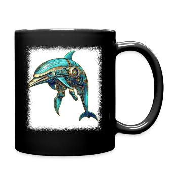 vie marine drôle dictons cool happy génial - Mug uni - noir - Droite
