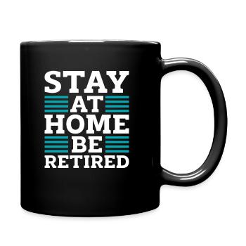 Pensioner pension funny - Full Colour Mug - black - Right