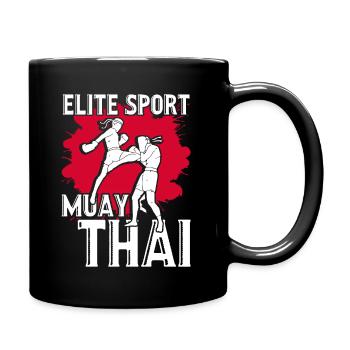 Muay Thai Elite Sport Muay Thai - Full Colour Mug - black - Right