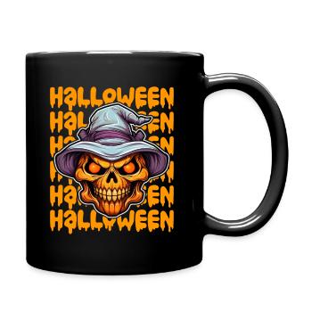 Halloween Design gruselig für die nächste Party - Tasse einfarbig - Schwarz - Rechts