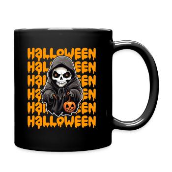 Halloween Design gruselig für die nächste Party - Tasse einfarbig - Schwarz - Rechts