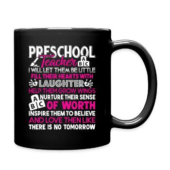 Preschool Teacher Preschool Teacher Inspire - Full Colour Mug - black - Right