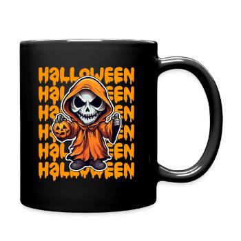 Halloween Design gruselig für die nächste Party - Tasse einfarbig - Schwarz - Rechts