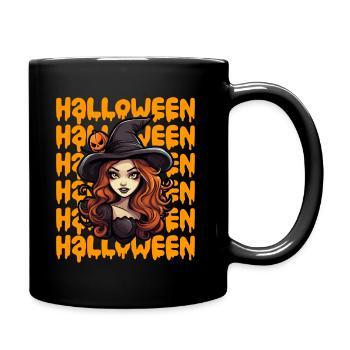 Design d’Halloween effrayant pour la prochaine fête - Mug uni - noir - Droite