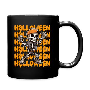 Halloween Design gruselig für die nächste Party - Tasse einfarbig - Schwarz - Rechts