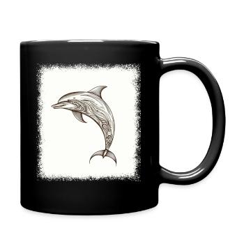 bday marine life birthday awesome fisherman - Tasse einfarbig - Schwarz - Rechts