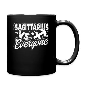 Sagittarius Sagittarius Vs Everyone Sign Of Zodiac - Full Colour Mug - black - Right