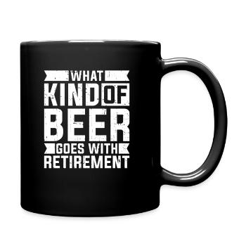 Pensioner pension - Full Colour Mug - black - Right