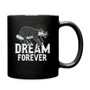 Sloth Sloth Sleeping Dream Forever - Full Colour Mug - black - Right