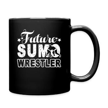 Sumo Future Sumo Wrestler - Full Colour Mug - black - Right