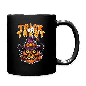 Halloween Design Creepy Skeleton Design - Full Colour Mug - black - Right