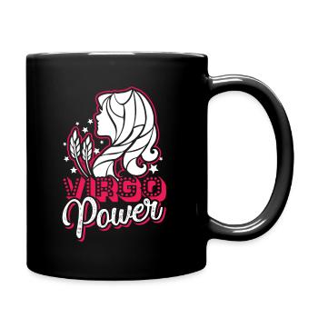 Virgo Virgo Power Lady - Full Colour Mug - black - Right