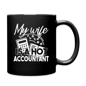 Accountant My Wife Is A Hot Accountant - Full Colour Mug - black - Right