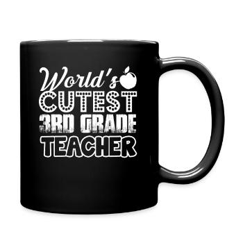 3rd Grade Teacher World's Cutest 3rd Grade Teacher - Full Colour Mug - black - Right