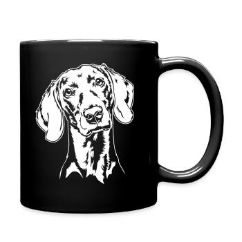 Weimaraner Portrait Dog Dogs Wilsigns - Full Colour Mug - black - Right