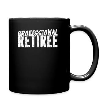Pensioner pension funny - Full Colour Mug - black - Right