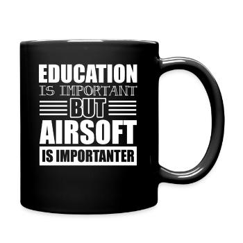 Airsoft Airsoft Is Importanter - Full Colour Mug - black - Right