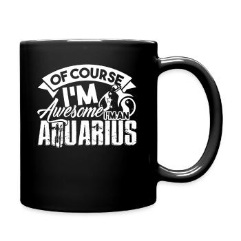Aquarius I'm An Awesome Aquarius - Full Colour Mug - black - Right