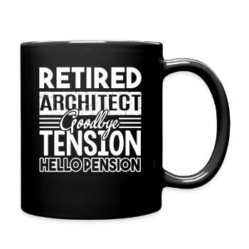 Architect Retired Architect - Full Colour Mug - black - Right