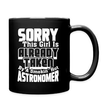 Astronomer Taken By Smokin Hot Astronomer - Full Colour Mug - black - Right